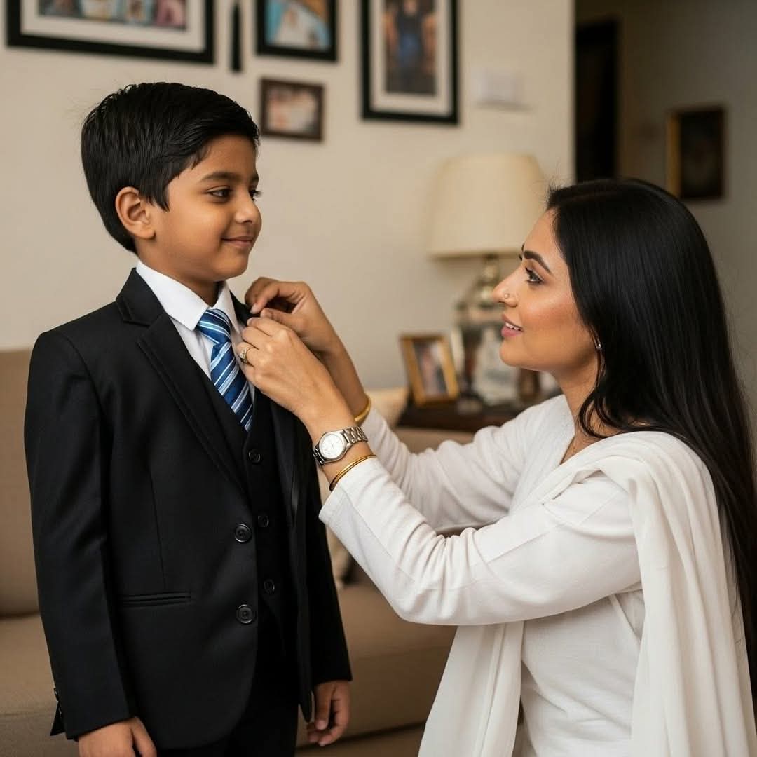 মায়ের ভালোবাসা, ছেলের রাজকীয় লুক